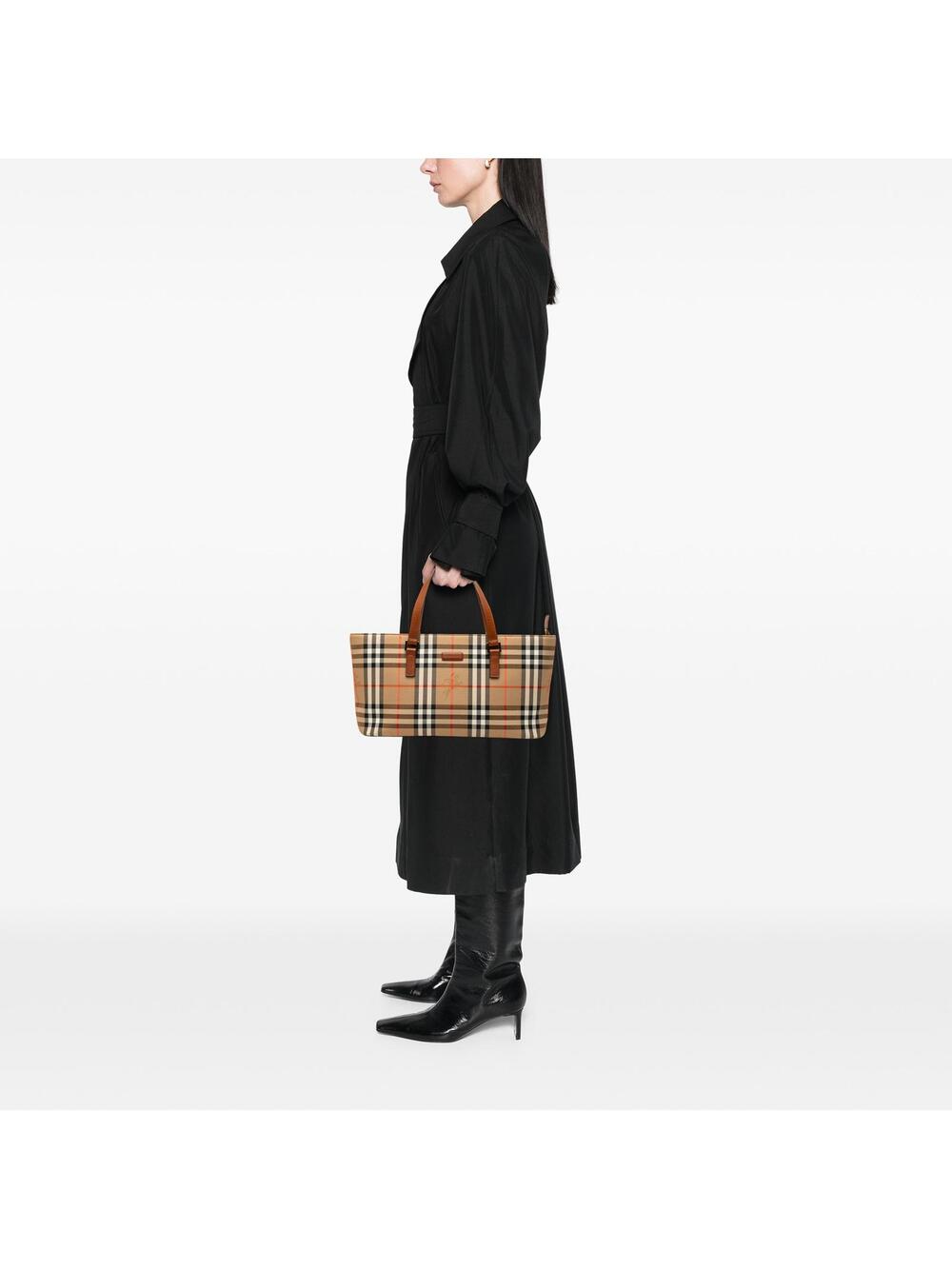 Burberry Haymarket Check Canvas Handbag #359690B48B - Picture 6 of 6